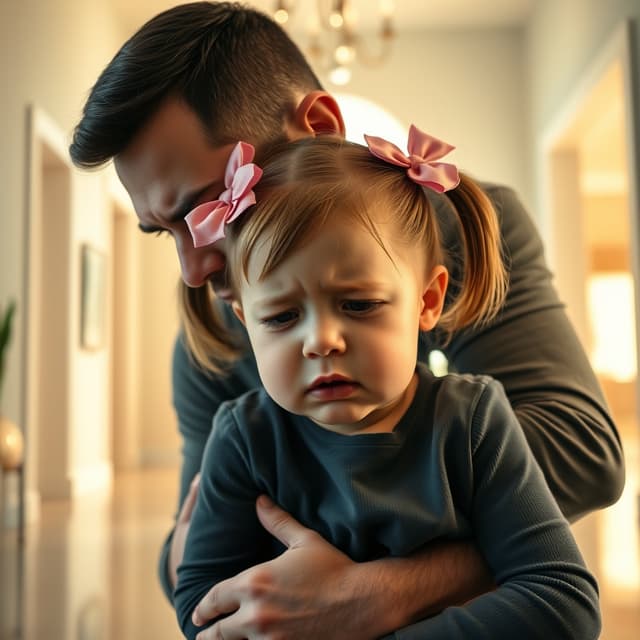A Father Finds His Daughter Eating From A Dog Bowl