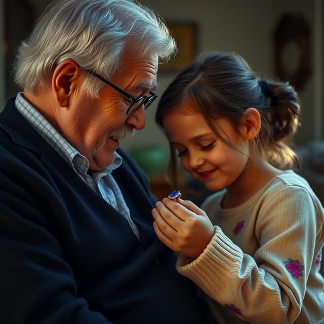 Little Girl Brings a Sapphire Ring to Her Grandfather — Then a Family Secret Is Revealed