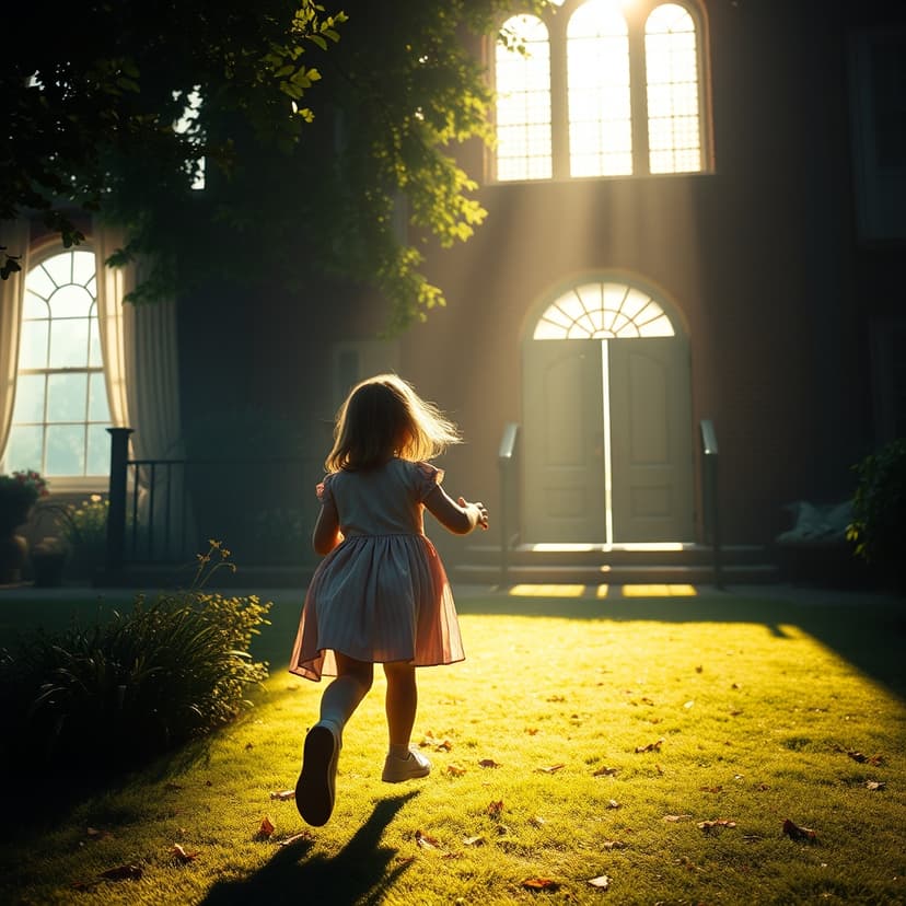 The Little Girl Ran To Grandpa After What Happened Inside The Mansion