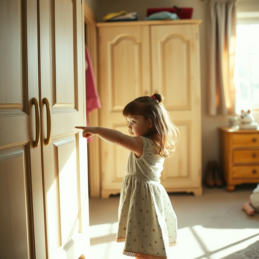 The Little Girl Pointed At The Wardrobe And Exposed A Hidden Family Secret