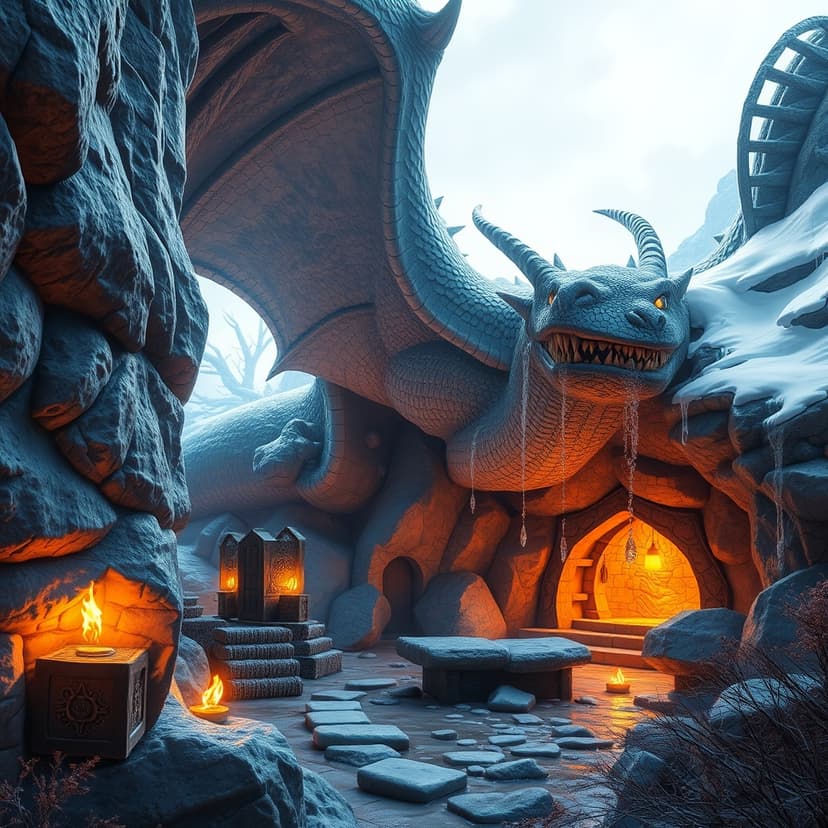 The Ice Dragon's Hidden Sanctuary