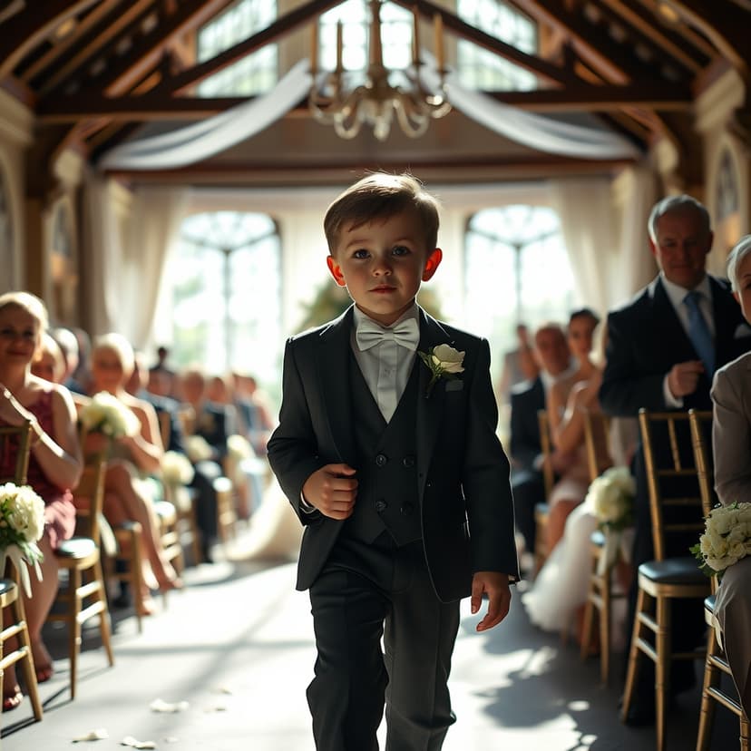 The Little Boy Arrived At The Wedding With A Secret The Bride Feared