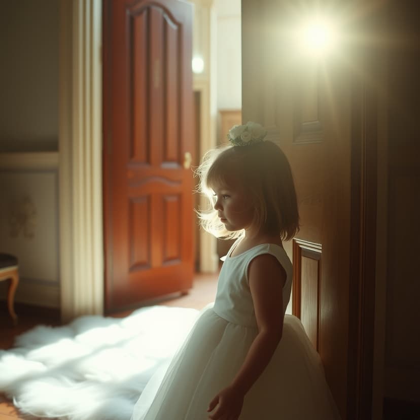 text The Little Girl Broke Open The Door And Exposed The Bride’s Hidden Secret