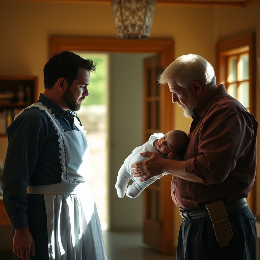 The Maid Held The Baby When Two Men Suddenly Turned Against Each Other