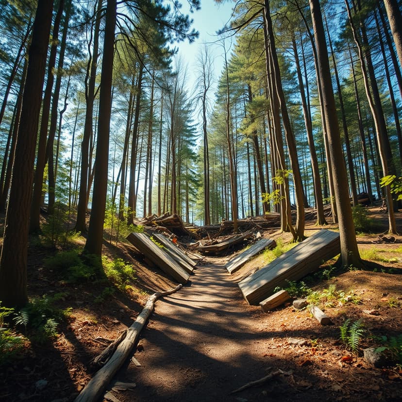 Trapped in the Woods When the Only Path Collapsed
