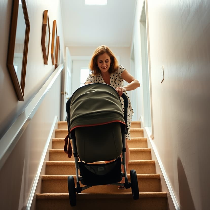 The Stepmother Pushed the Stroller Down the Stairs
