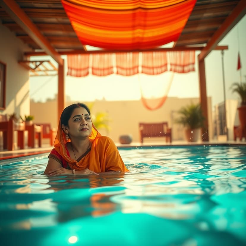 Soteli Maa Ne Bachi Ko Pool Mein Fenka Par Maid Ne Jaan Bachayi