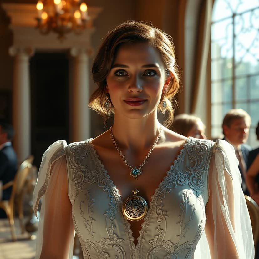 The Silver Locket Revealed at the Dallas Mansion Gala