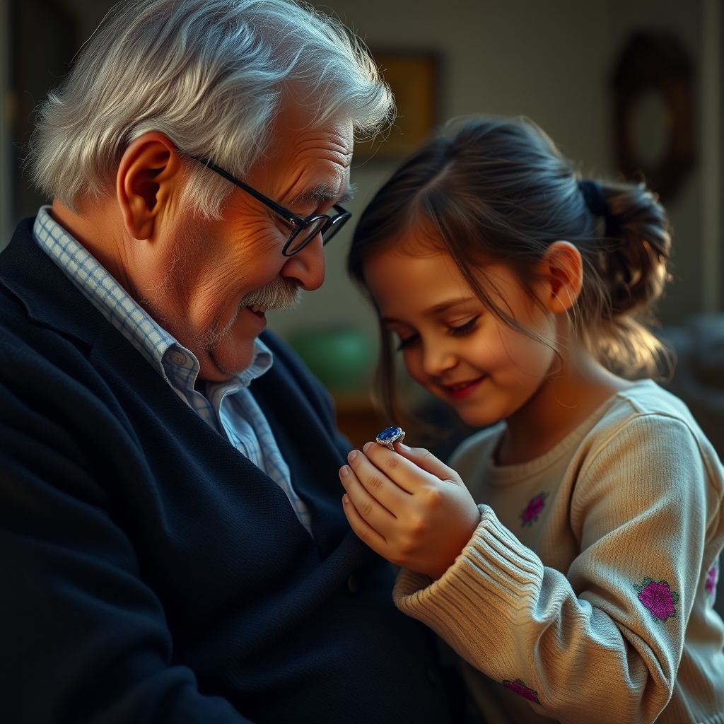 Little Girl Brings a Sapphire Ring to Her Grandfather — Then a Family Secret Is Revealed
