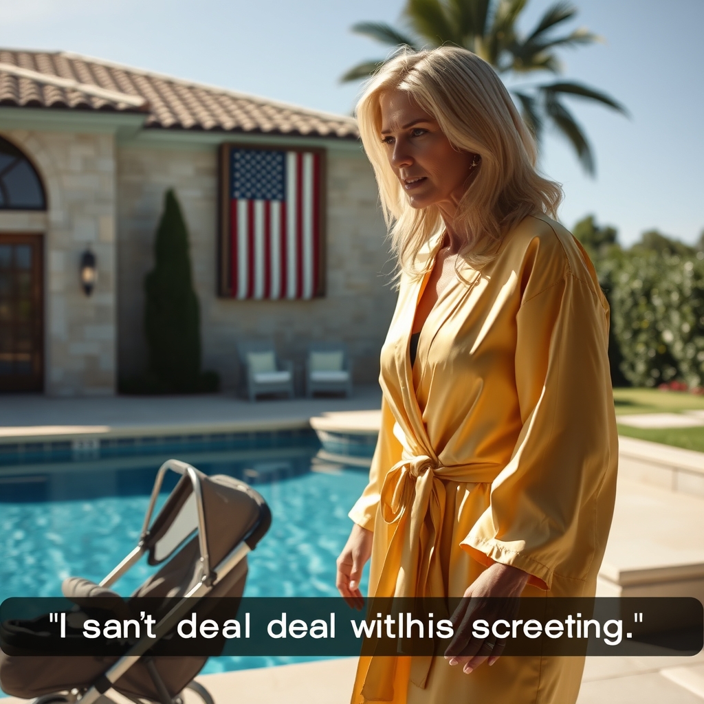 A Wealthy Stepmother Endangers A Baby At The Mansion Pool