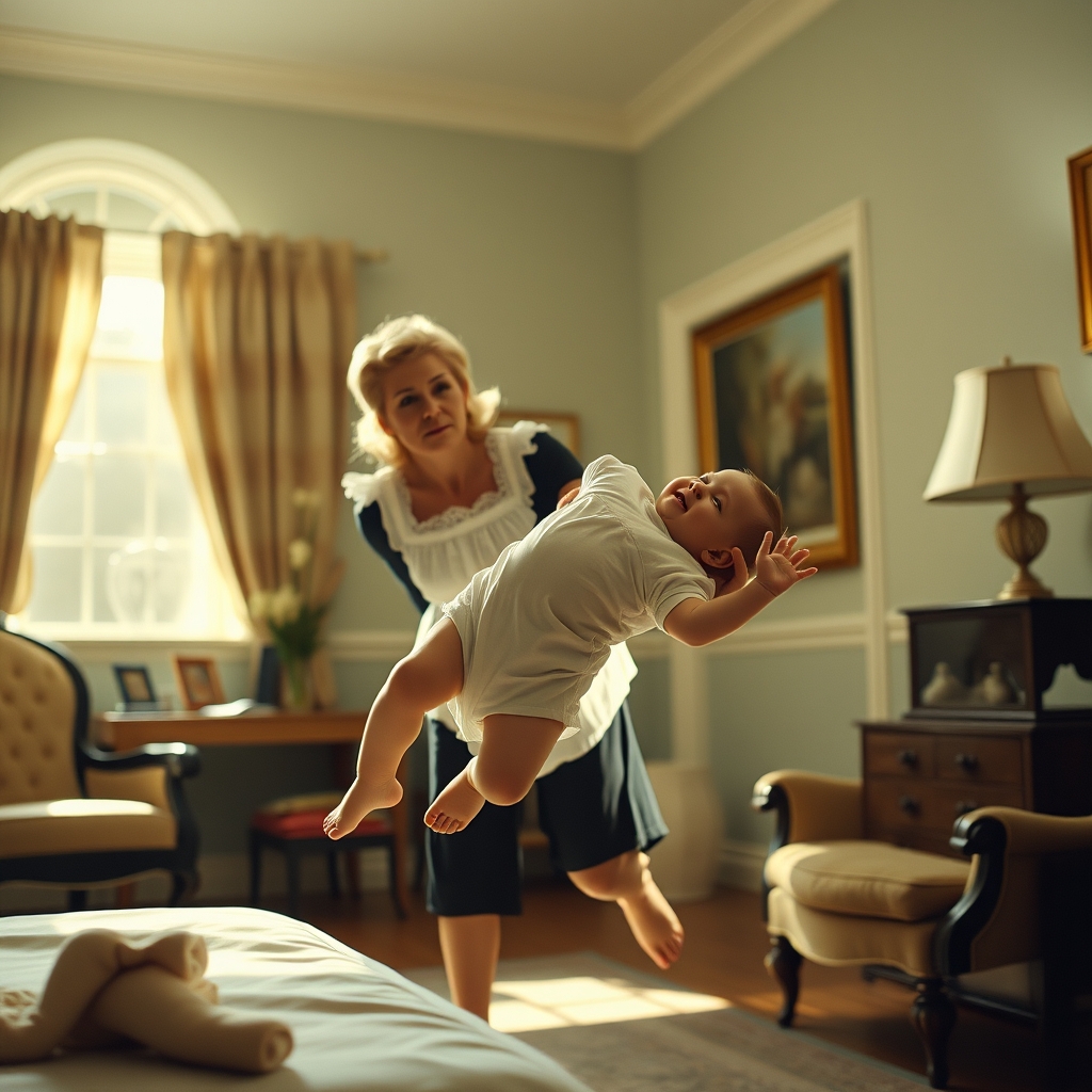 The Maid Caught the Millionaire's Falling Baby