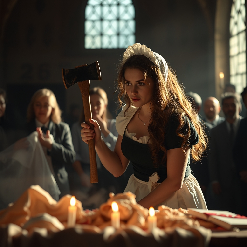 The Maid Interrupted Her Funeral With An Axe To Save Her